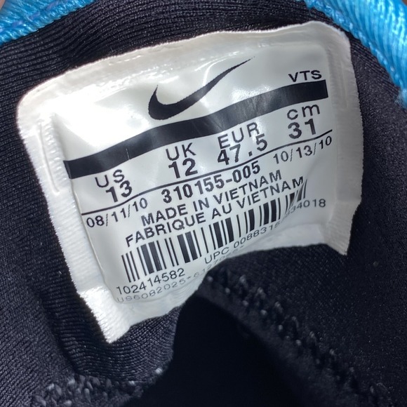 Rare 2010 Nike Air Max 180 Black/Grey/Red/Blue 310155-005 Men‎ Sneakers Size 13 main image 6